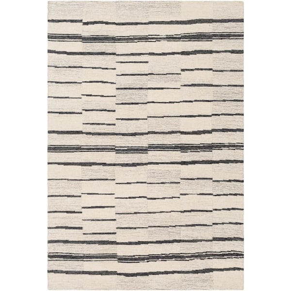 Livabliss Epifania Charcoal Geometric 4 ft. x 6 ft. Indoor Area Rug