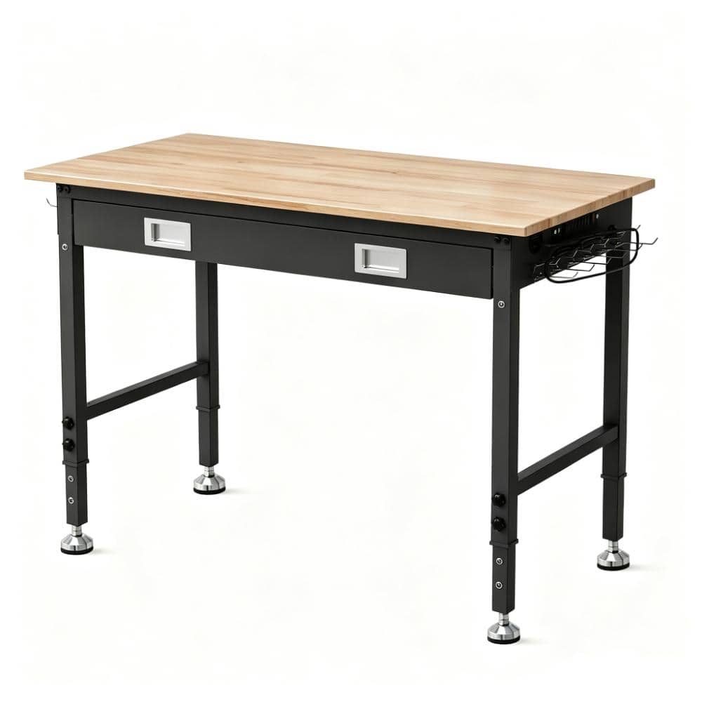 "48"" x 24"" Workbench with Drawer, 6-Level Adjustable Height Worktable, with ETL Power Outlets, 2000Lbs Capacity" price history on PriceWatchPro