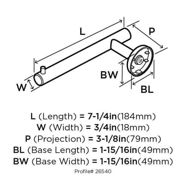 Polished Stainless Steel Modern Single Post Toilet Paper Holder