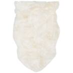 Sheep Skin White 2 ft. x 3 ft. Solid Area Rug