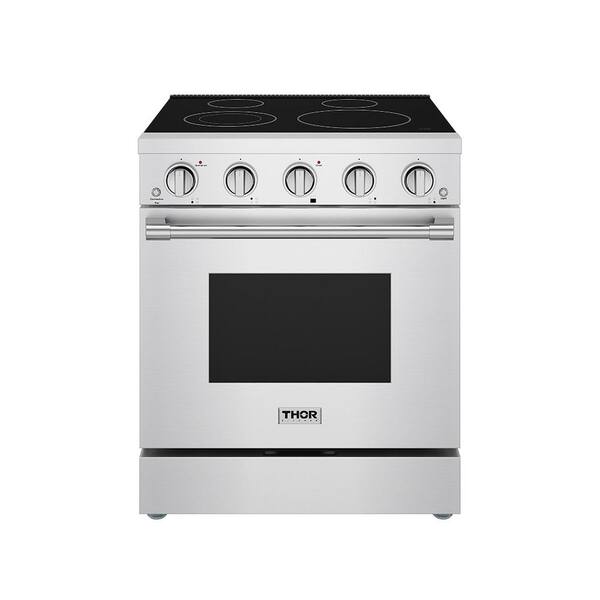 Builder Model 30 in. 5 cu. ft 4 Burners Elements Freestanding Professional Electric Range in SS with Convection
