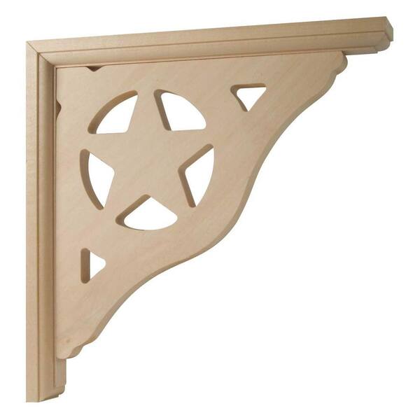 Waddell Star Design 10 in. x 1-1/2 in. x 10 in. Gingerbread Bracket