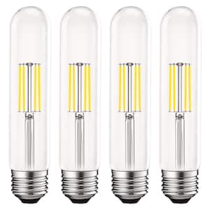 60-Watt Equivalent T9 Dimmable Edison Tube LED Light Bulbs 5-Watt UL Listed 5000K Bright White 550 Lumens E26 (4-Pack)