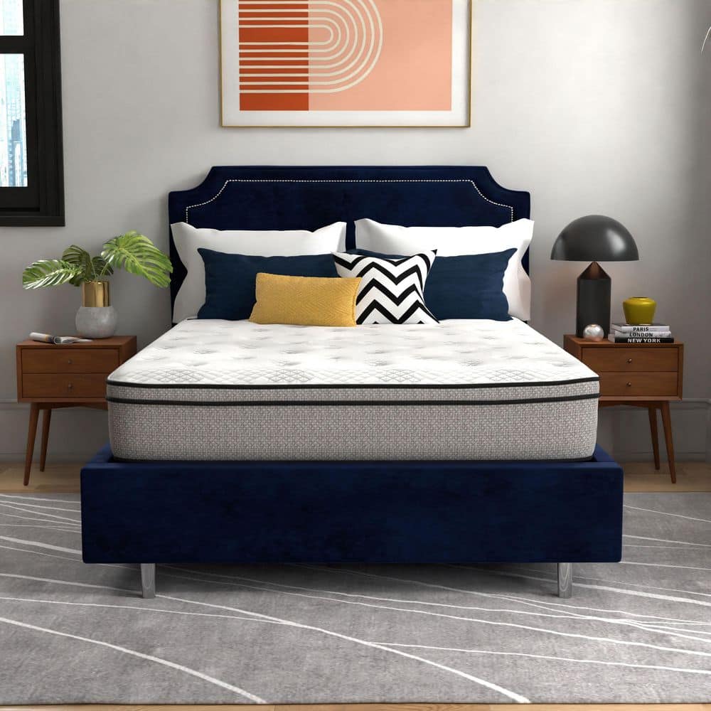 ポスター Sleep light_bed_double_black_burgund