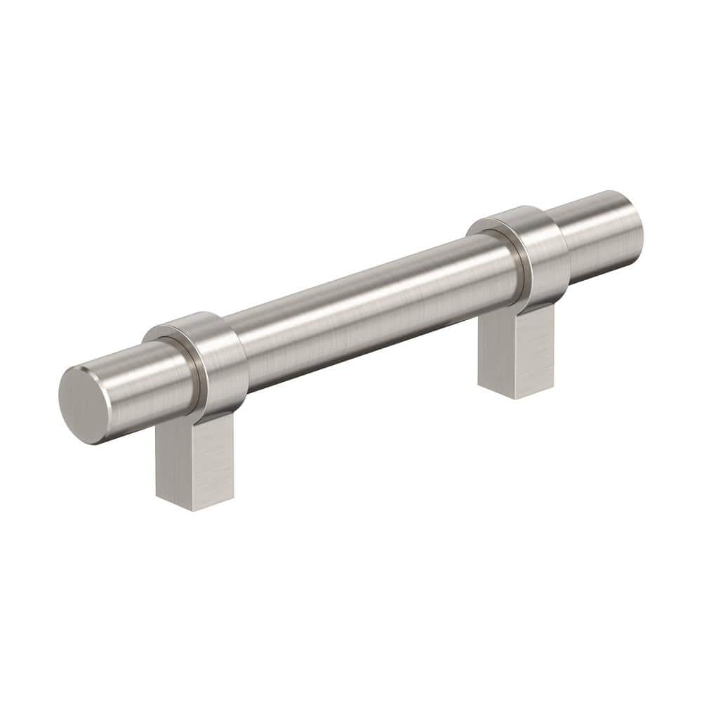 Central 3 in. (76mm) Modern Satin Nickel Bar Cabinet Pull price history on PriceWatchPro
