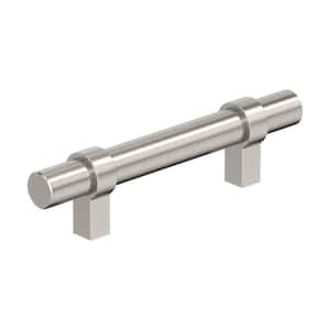 Central 3 in. Modern Satin Nickel Bar Cabinet Pull