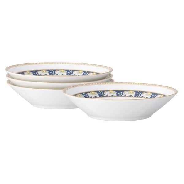 Tusker Garden 4 oz. 5.5 in. (Multi) Porcelain Fruit Bowls, Set of 4