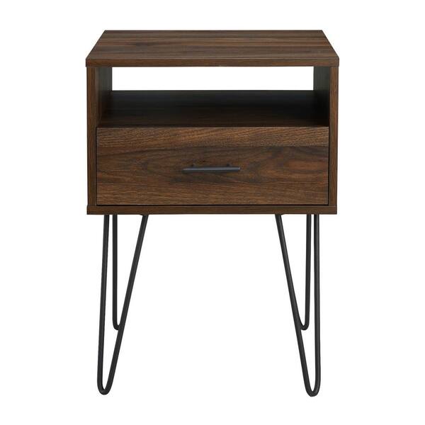 Walker Edison Furniture Company Modern Dark Walnut 1-Drawer Walker Edison Furniture Company Modern Dark Walnut 1-Drawer