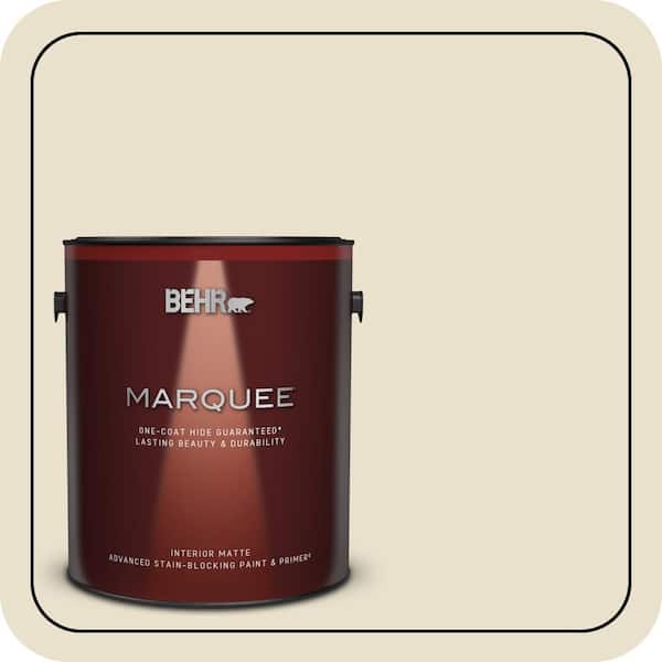 BEHR MARQUEE 1 gal. #760C-2 Country Beige Matte Interior Paint & Primer