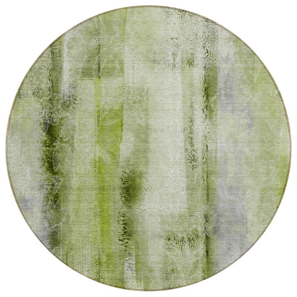 Sage 8 ft. Round Woven Border Polyester Round Indoor/Outdoor Area Rug price history on PriceWatchPro