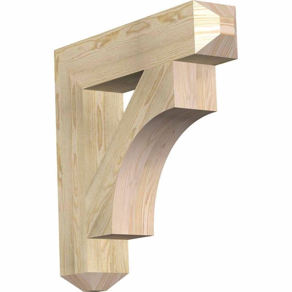 Ekena Millwork 6 in. x 30 in. x 30 in. Douglas Fir Westlake Craftsman Rough Sawn Bracket