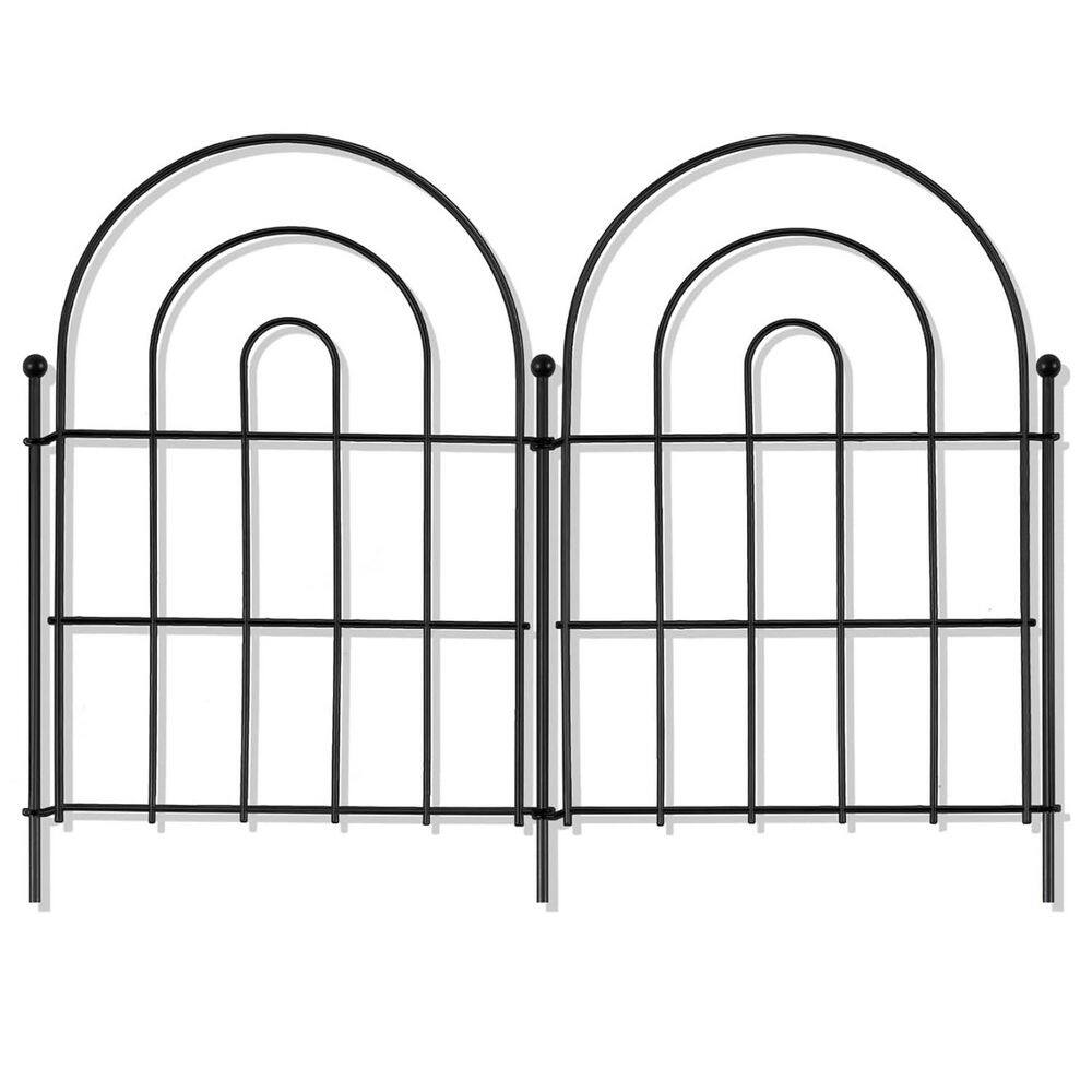 22 in. Metal Garden Fence Decorative Animal Barrier 10 Pack Rustproof Arched Design No Dig Easy Assembly for Yard Decor price history on PriceWatchPro