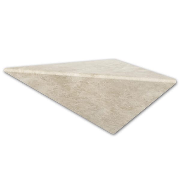 FlexStone 10 in. Shave Shelf in Creme Travertine