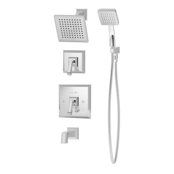 Symmons Oxford Single-Handle 1-Spray Tub and Shower Faucet in Chrome (Valve Included)