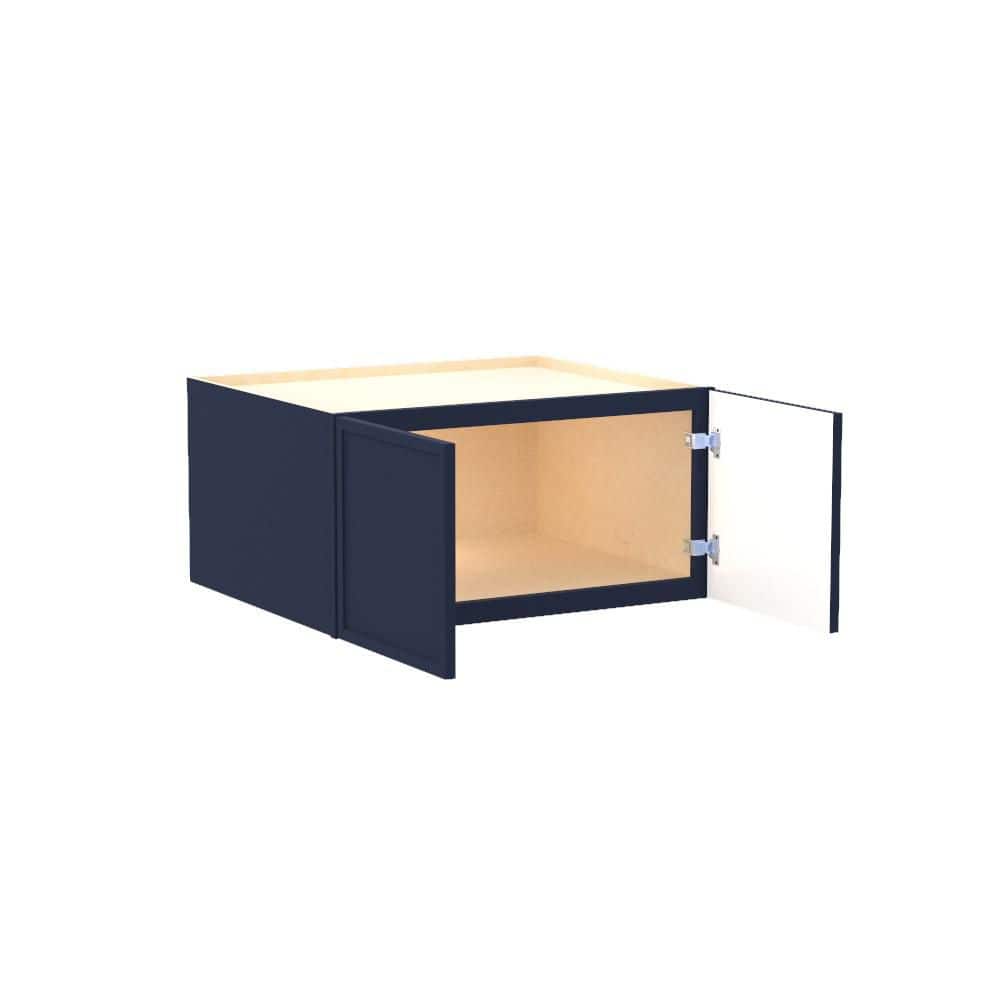 Franklin 30 in. W x 24 in. D x 15 in. H Assembled Plywood Wall Bridge Kitchen Cabinet in Vessel Blue with Soft Close price history on PriceWatchPro