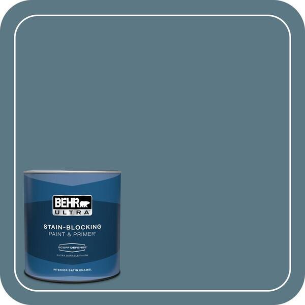 BEHR ULTRA 1 qt. #PPU13-03 Catalina Coast Extra Durable Satin Enamel Interior Paint & Primer