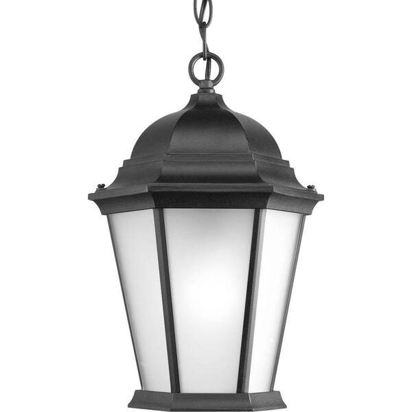 Progress Lighting Welbourne Collection 1-Light Outdoor Black Hanging Lantern