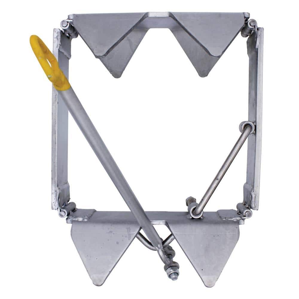 19 lb Zinc-Plated Alloy Steel Cube Boat Anchor