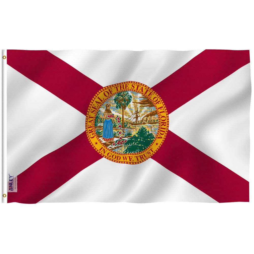 Fly Breeze 3 ft. x 5 ft. Polyester Florida State Flag 2-Sided Flags Banners