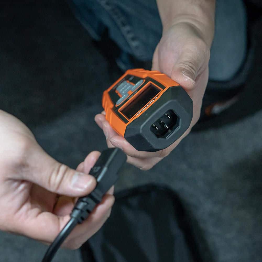 Orange ABS Plastic Digital Circuit Analyzer with LCD Display