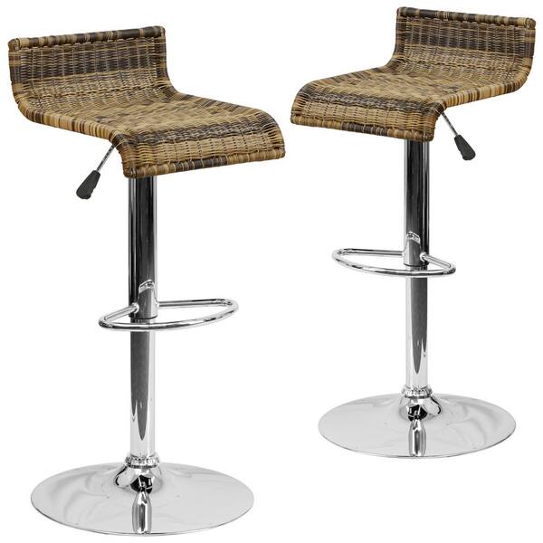 Carnegy Avenue 36.25 in. Brown Bar Stool (Set of 2)