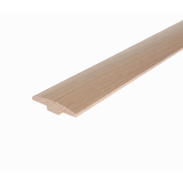 ROPPE Ivory 0.28 in. Thick x 2 in. Wide x 78 in. Length Wood T-Molding