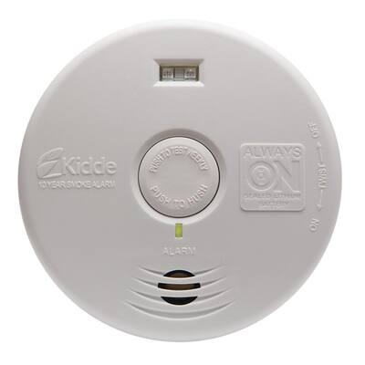 10 Year Battery Smoke Detectors Fire Safety The Home Depot