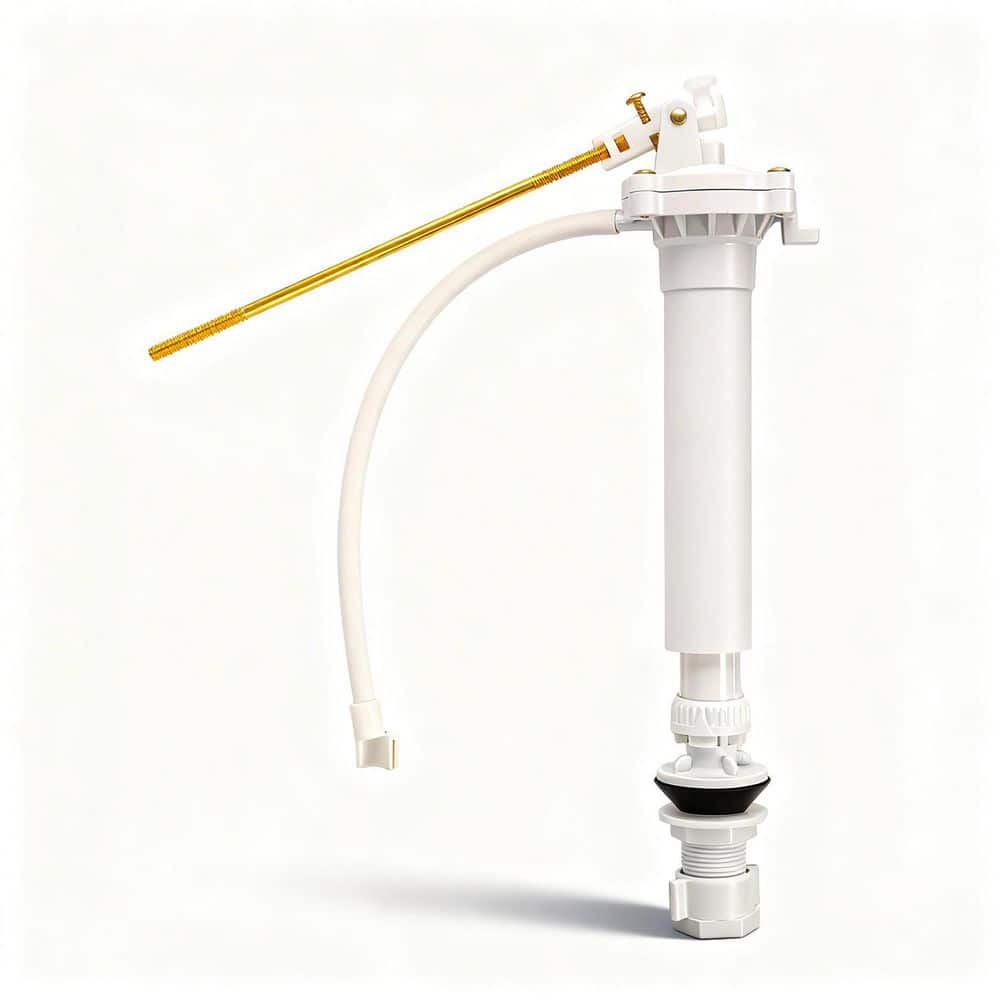 "Toilet Tank Ballcock Adjustable 9"" to 13"" Anti Siphon Fill Valve with Float Rod Refill Tube Fits Most Toilets" price history on PriceWatchPro