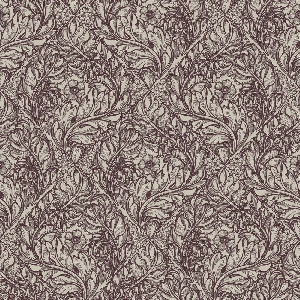 Llewelyn-Bowen Off The Wall Red Floral Rambleicious Matte Finish Non-Pasted