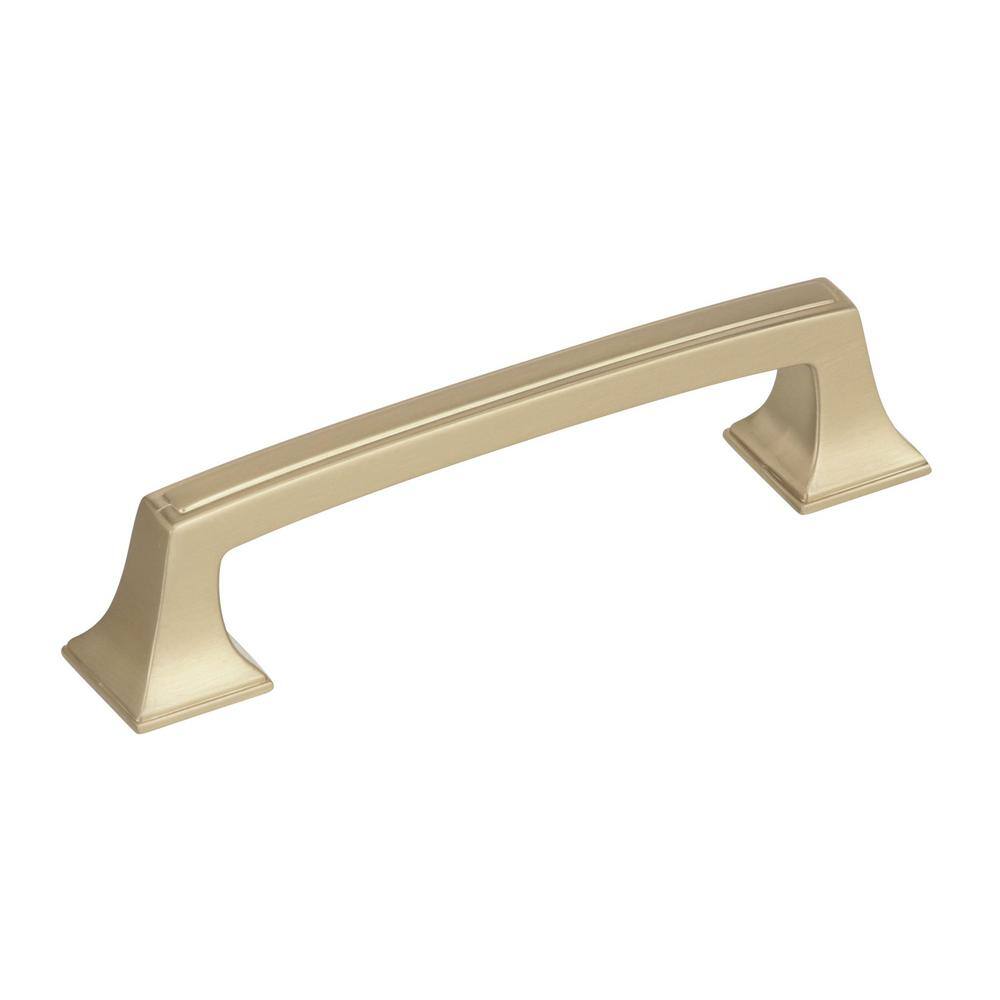 Mulholland 3-3/4 in. (96mm) Traditional Golden Champagne Arch Cabinet Pull