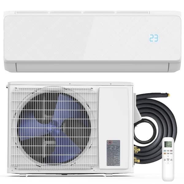 12,000 BTU (DOE) 115-Volts Through the Wall AC Cools 750 sq. ft. Split Air conditioner with Heater with Remote in White