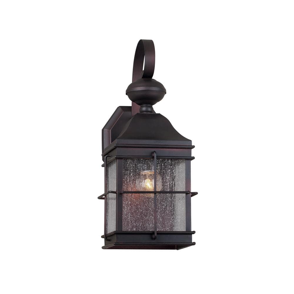 1-Light Antique Bronze Outdoor Wall Sconce