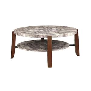 Lilith Cherry Marble Top Coffee Table