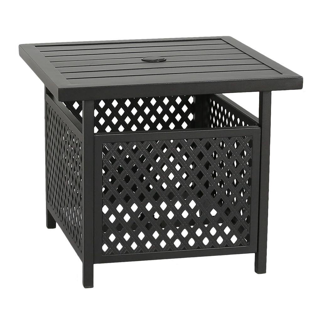 umbrella side table black