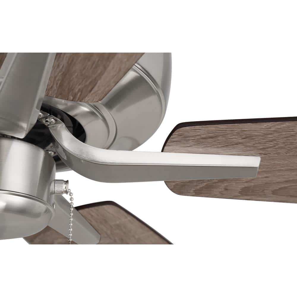 Pro Plus 52" Brushed Nickel Ceiling Fan with Driftwood Blades