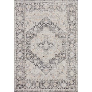 Monroe Charcoal/Multi 2 ft. 6 in. x 10 ft. Traditional Runner Area Rug