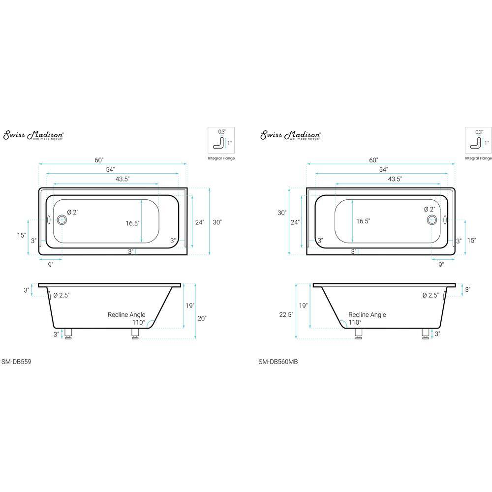 White and Tan Acrylic Alcove Bathtub with Jets