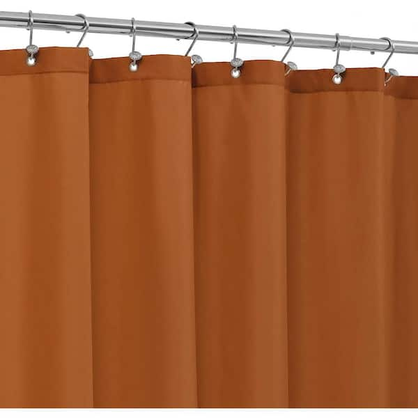 Burnt orange shower clearance curtain