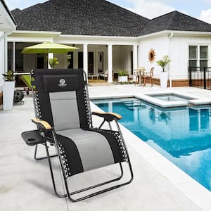 2 Outdoor Patio Pool Beach Picnic Fishing Camping Lounge Recliner Chair w Pillow 