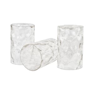Armada II 6.5 in. Clear Glass Cylindrical Pendant/Sconce/Vanity Shade (3-Pack)