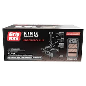 Ninja Hidden Deck Clip Number 316 Stainless Steel Black Coated-50 sq. ft. per Box