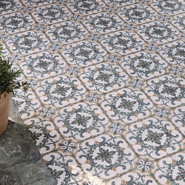 Versailles Mosaico Palace 8 in. x 8 in. Porcelain Floor and Wall Tile (11.25 sq. ft. /Case)
