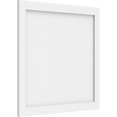 Ekena Millwork 5/8 in. x 2 ft. x 2 ft. Cornell Flat Panel White PVC ...