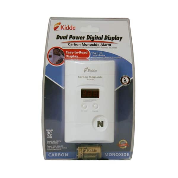 Firex Plug-in Carbon Monoxide Detector, 9V Battery Backup, Digital Display (6-Pack)