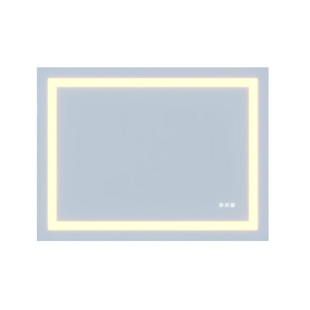 36 in. W x 36 in. H Rectangular Frameless LED Light Dimmable Anti-Fog Wall Bathroom Vanity Mirror with Light price history on PriceWatchPro