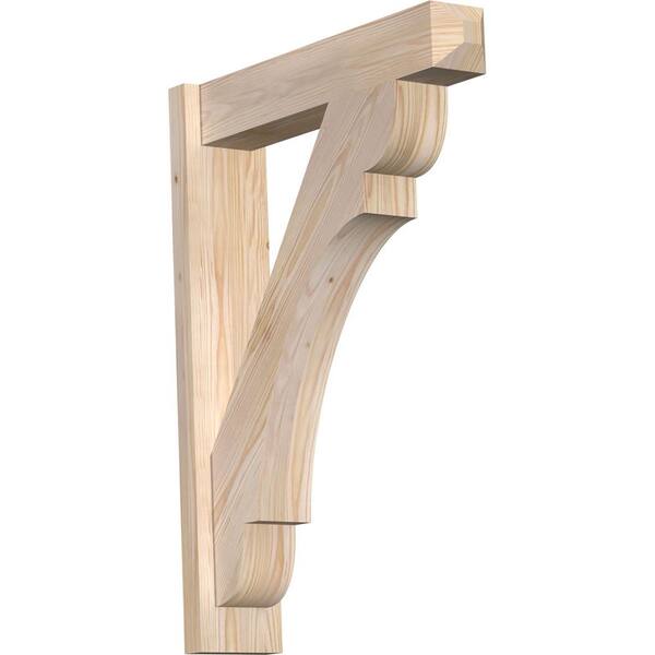 Ekena Millwork 6 in. x 32 in. x 24 in. Olympic Craftsman Smooth Douglas Fir Outlooker