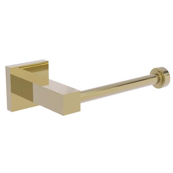 Allied Brass Dayton Euro Style Toilet Paper Holder in Unlacquered Brass