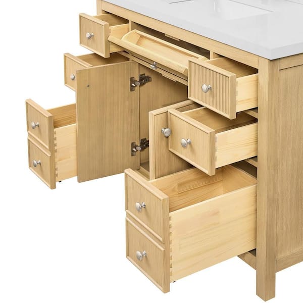 Wyndham Collection Rian 36 in. Single Freestanding Scandinavian