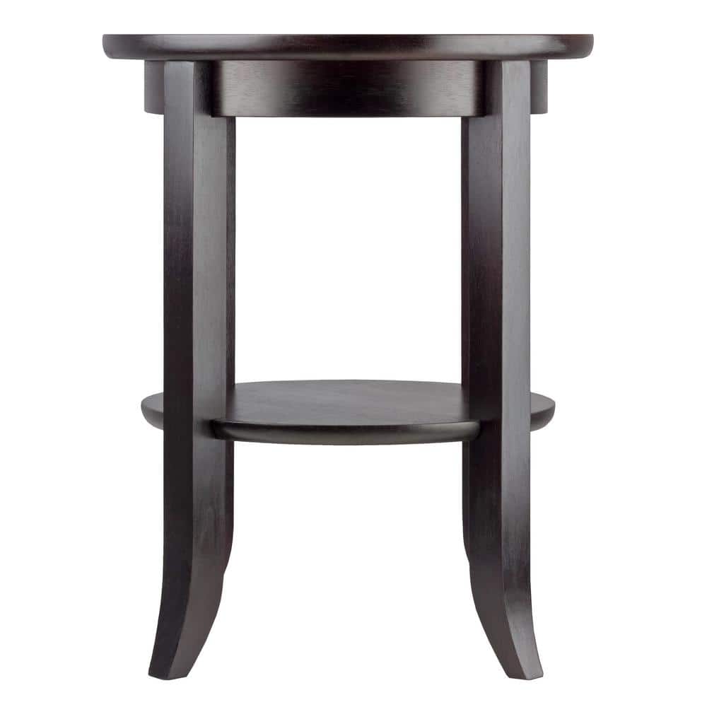 Genoa Espresso Glass Top End Table - thumbnail 4