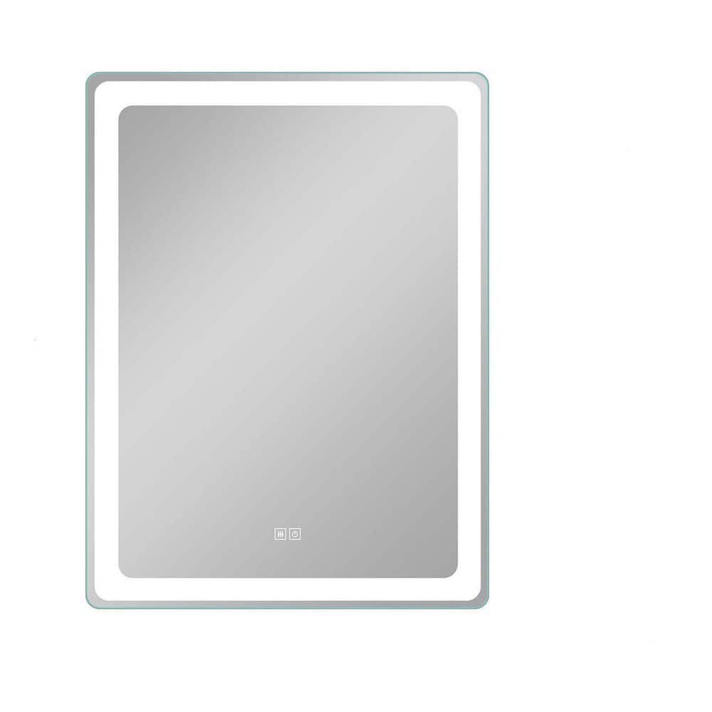 28 in. W x 36 in. H Rectangular Frameless LED Wall Bathroom Vanity Mirror i